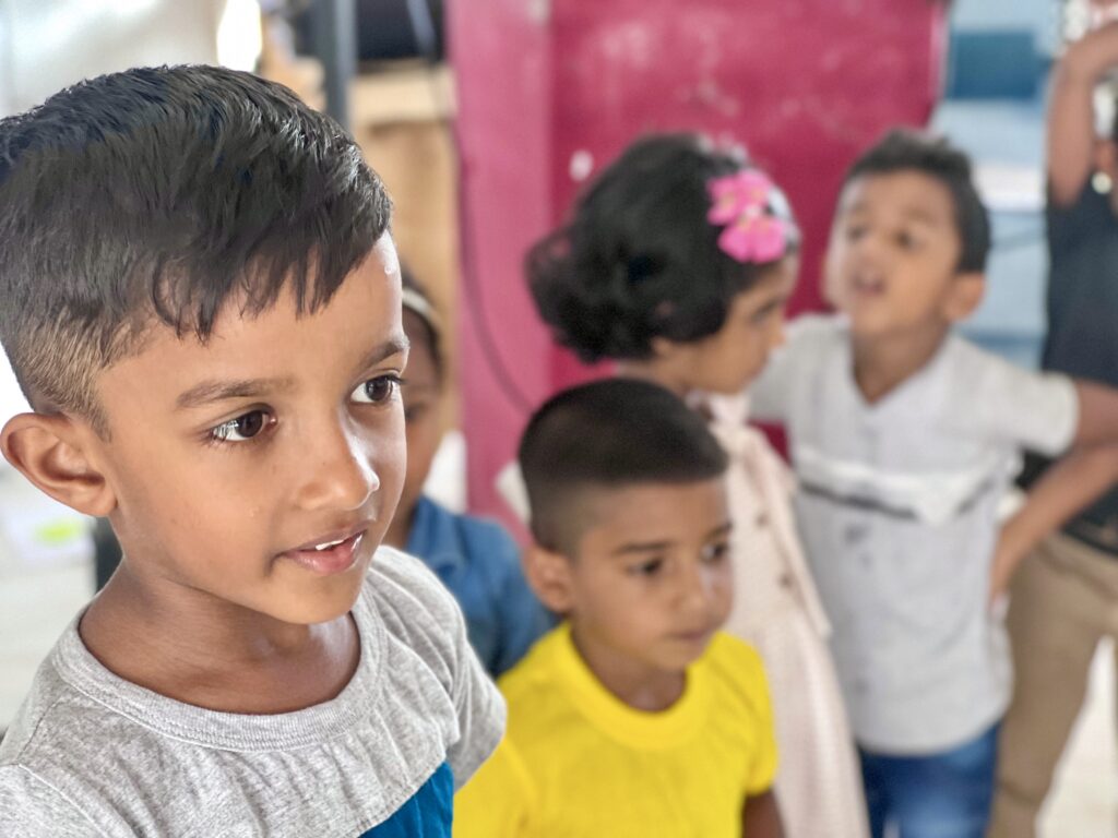 Close-up of young children